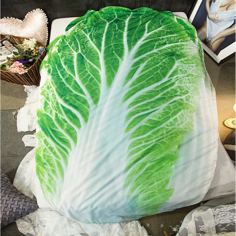 3D Vegetables Funny Blanket Bedding Cabbage Shaped Summer Quilt Cute Comforter Washable Light Quilt
3D Vegetables Funny Blanket Bedding Cabbage Shaped Summer Quilt Cute Comforter Washable Light Quilt