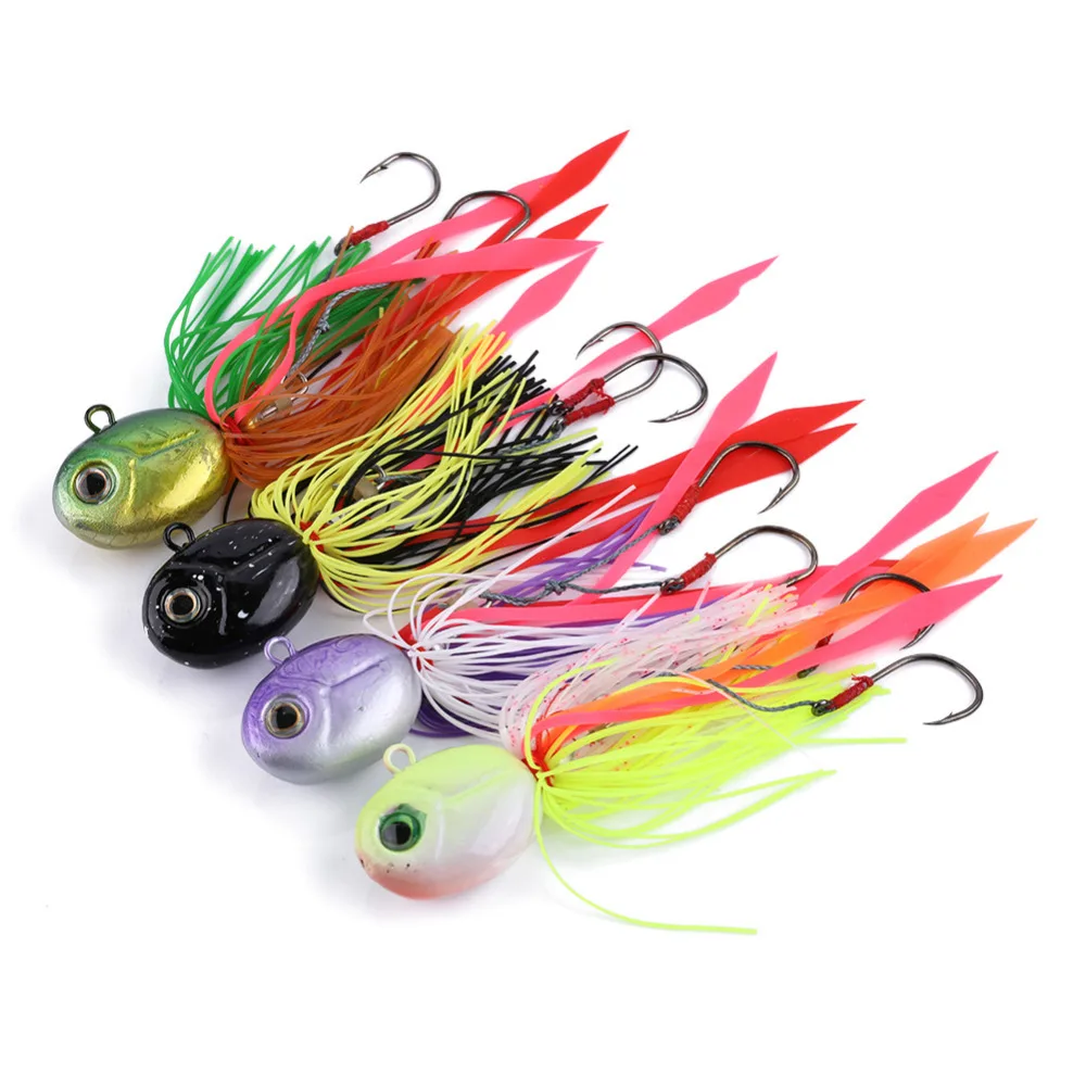 1pcs Eyes Deep Sea Fishing Lure Squid Jig Lead Head Bait Artificial Skirt Spinning Silicone Cuttlefish Saltwater Fishing Jigs
1pcs Eyes Deep Sea Fishing Lure Squid Jig Lead Head Bait Artificial Skirt Spinning Silicone Cuttlefish Saltwater Fishing Jigs