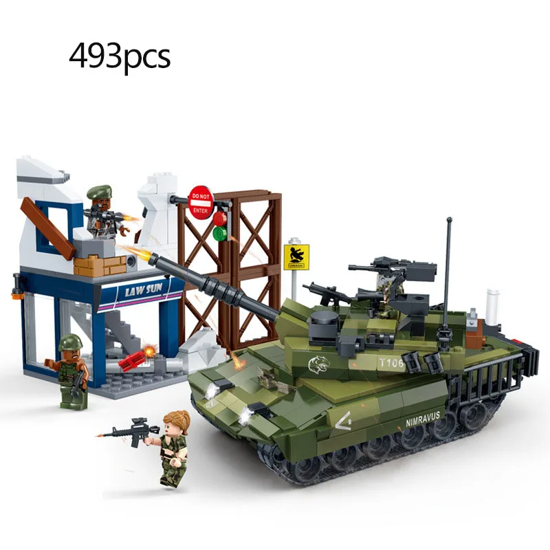 493pcs World War 2 WW2 Police SWAT Tank Wars Building Blocks Figures Army Bricks Toys For Children
493pcs World War 2 WW2 Police SWAT Tank Wars Building Blocks Figures Army Bricks Toys For Children