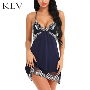 Women Sleeveless Mini Lingerie Dress Sexy Backless Cross Bandage Nightgown Floral Lace Patchwork Solid Color V-Neck Sleepwear
Women Sleeveless Mini Lingerie Dress Sexy Backless Cross Bandage Nightgown Floral Lace Patchwork Solid Color V-Neck Sleepwear