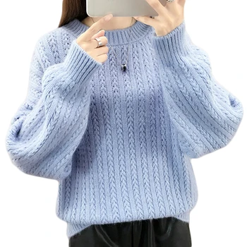 Women Knitted Sweaters 2019 Fashion Solid Color Loose Long Sleeve Jumper Sweaters Autumn Winter Casual Loose Pullovers Tops D571
Women Knitted Sweaters 2019 Fashion Solid Color Loose Long Sleeve Jumper Sweaters Autumn Winter Casual Loose Pullovers Tops D571
