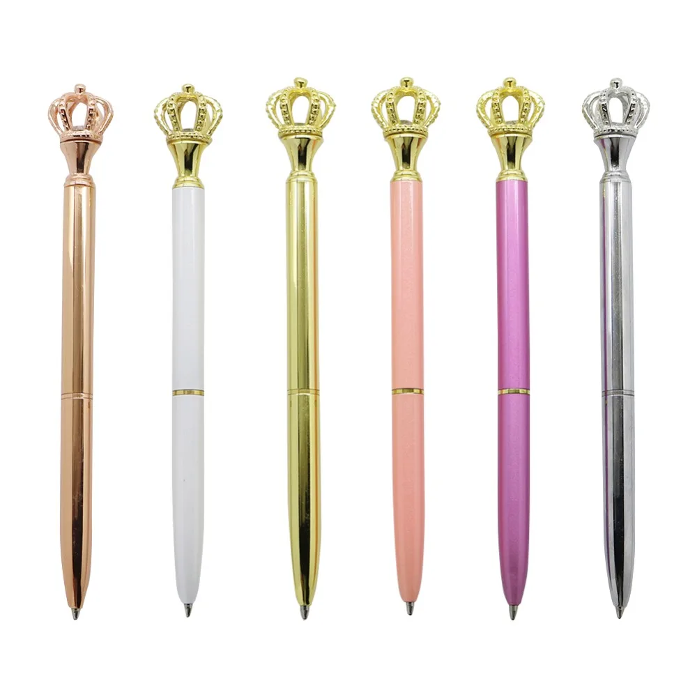 Shining Big Crown Ballpoint pen Metal Crystal Diamond High Quality Ballpoint pen Writing stationery Student supplies
Shining Big Crown Ballpoint pen Metal Crystal Diamond High Quality Ballpoint pen Writing stationery Student supplies