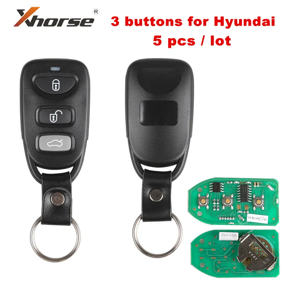 XHORSE VVDI2 for Hyundai Type Universal Remote Key 3 Buttons X007 Wire Remote Key 5 pcs / lot
XHORSE VVDI2 for Hyundai Type Universal Remote Key 3 Buttons X007 Wire Remote Key 5 pcs / lot