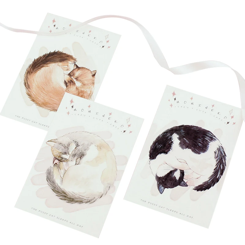 30 Pcs/lot Lovey The cat sleeps all days Greeting Card Postcards Christmas Birthday Wedding Greeting Cards
30 Pcs/lot Lovey The cat sleeps all days Greeting Card Postcards Christmas Birthday Wedding Greeting Cards
