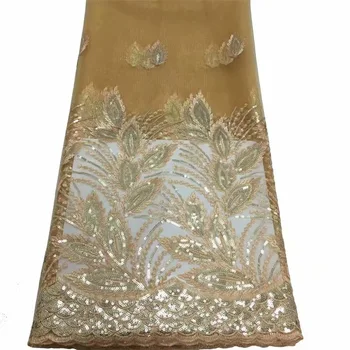 Gold Embroidered Mesh Tulle Lace With Sequins African Lace Fabric High Class African French Net Lace Fabric Wedding Party Dress
Gold Embroidered Mesh Tulle Lace With Sequins African Lace Fabric High Class African French Net Lace Fabric Wedding Party Dress
