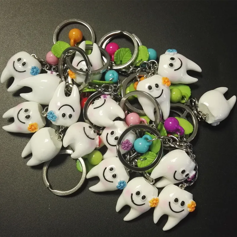 10 Pcs Simulation Cute Smile Tooth Pendant Keychain Promotional Dentist Oral Women Men Child Small Keyring Gifts Random Color
10 Pcs Simulation Cute Smile Tooth Pendant Keychain Promotional Dentist Oral Women Men Child Small Keyring Gifts Random Color