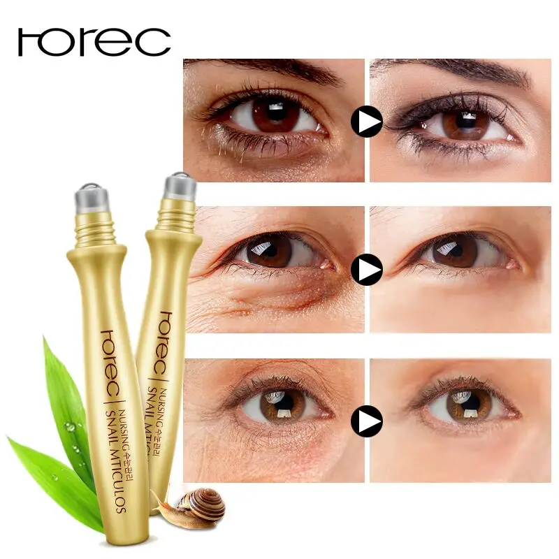ROREC Eye Serum Anti-Wrinkle Snail Essence for Eyes Anti Puffiness Against Bags Hyaluronic Acid Solution Cream
ROREC Eye Serum Anti-Wrinkle Snail Essence for Eyes Anti Puffiness Against Bags Hyaluronic Acid Solution Cream
