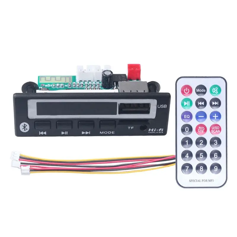 Bluetooth Handsfree MP3 Decoder Board MP3 Player Integrated MP3 Bluetooth Module Audio Accessories with FM Radio Car Accessories
Bluetooth Handsfree MP3 Decoder Board MP3 Player Integrated MP3 Bluetooth Module Audio Accessories with FM Radio Car Accessories