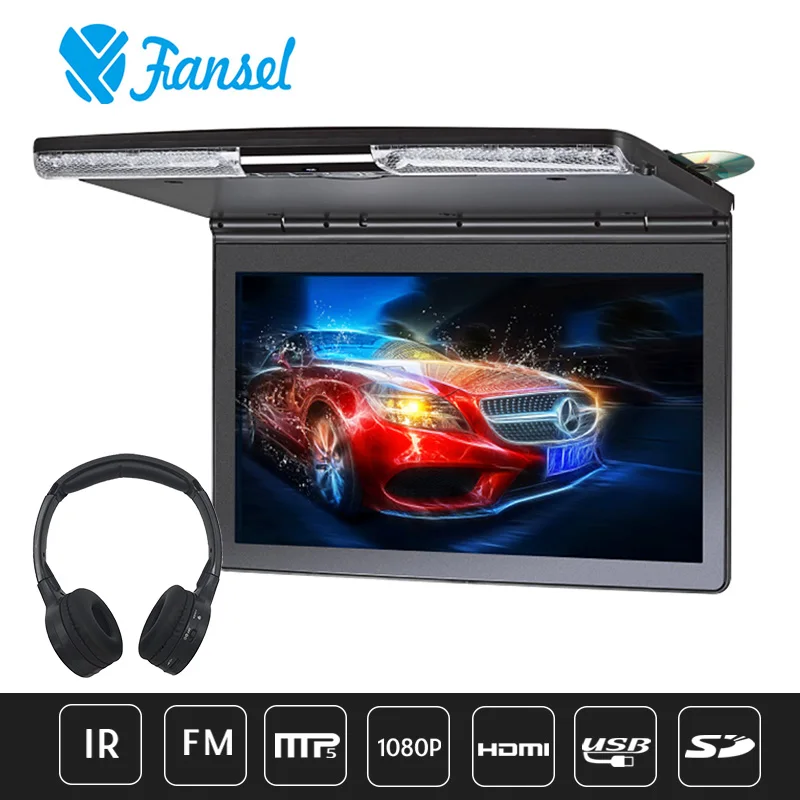 17.3 Inch Car Ceiling Monitor 1920x1080 MP5 Flip Down Roof Mount Car DVD Player with IR FM Transmitter HDMI USB SD Speaker Games
17.3 Inch Car Ceiling Monitor 1920x1080 MP5 Flip Down Roof Mount Car DVD Player with IR FM Transmitter HDMI USB SD Speaker Games
