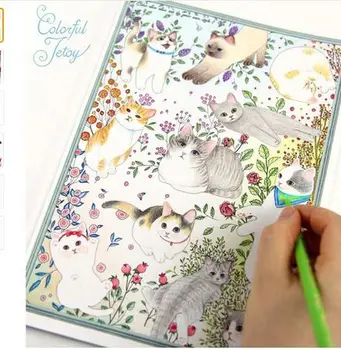 80pages(40sheets) cute cartoon cat coloring book for relieving stress kill time graffiti painting drawing book 80pages
80pages(40sheets) cute cartoon cat coloring book for relieving stress kill time graffiti painting drawing book 80pages