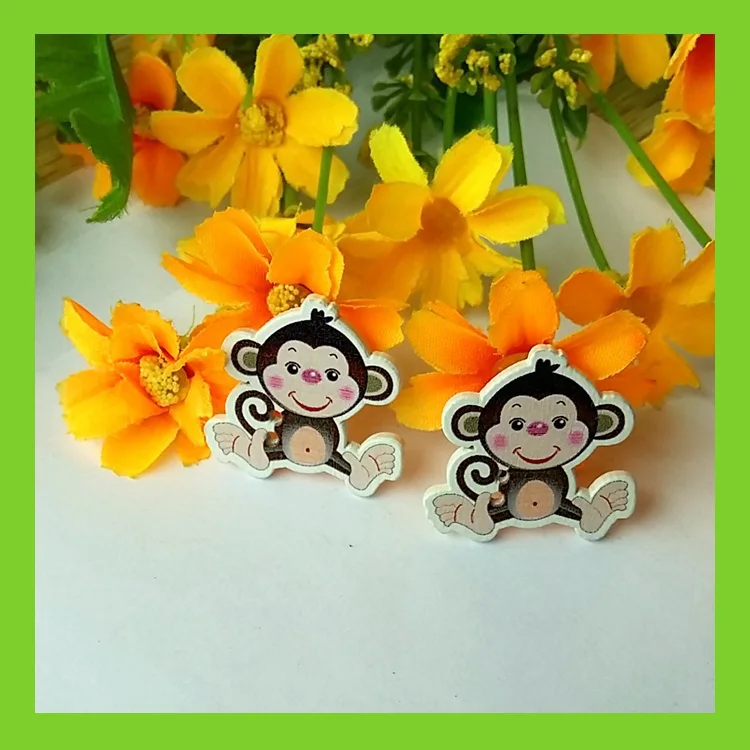 20pcs Natural Wood Buttons Monkey Sewing Accessories Button Scrapbook Embellishments crafts and scrapbooking
20pcs Natural Wood Buttons Monkey Sewing Accessories Button Scrapbook Embellishments crafts and scrapbooking