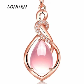 26*14mm Natural semi-precious stones High quality Pink Hibiscus women Jewelry gold necklace water drop Pendant girlfriend gift
26*14mm Natural semi-precious stones High quality Pink Hibiscus women Jewelry gold necklace water drop Pendant girlfriend gift