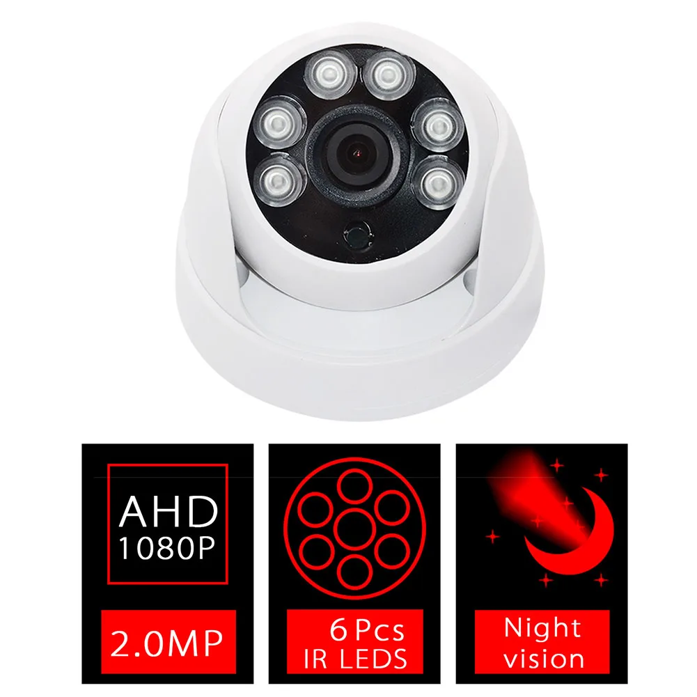 Ip camera One Set Dome CCTV Camera with 6pcs LED 1080P HD Indoor 2.0MP Night Vision Cctv Camera Night Vision Full Set
Ip camera One Set Dome CCTV Camera with 6pcs LED 1080P HD Indoor 2.0MP Night Vision Cctv Camera Night Vision Full Set