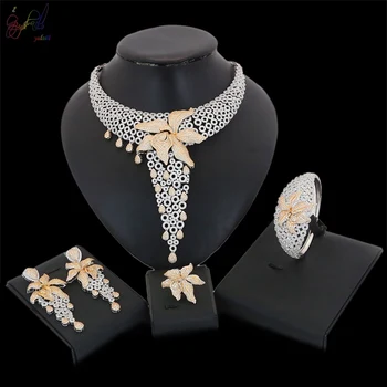 Yulaili European And American Style Rose Gold-color Jewelry Set Necklace Earrings Fashion Bracelet Wedding Jewelry
Yulaili European And American Style Rose Gold-color Jewelry Set Necklace Earrings Fashion Bracelet Wedding Jewelry