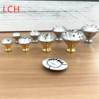 LCH Super Shining 25mm 30mm 40mm 50mm CLEAR DIAMOND CRYSTAL KNOBS FURNITURE HANDLE CRYSTAL HANDLE CABINET KNOB Silver Gold Base
LCH Super Shining 25mm 30mm 40mm 50mm CLEAR DIAMOND CRYSTAL KNOBS FURNITURE HANDLE CRYSTAL HANDLE CABINET KNOB Silver Gold Base