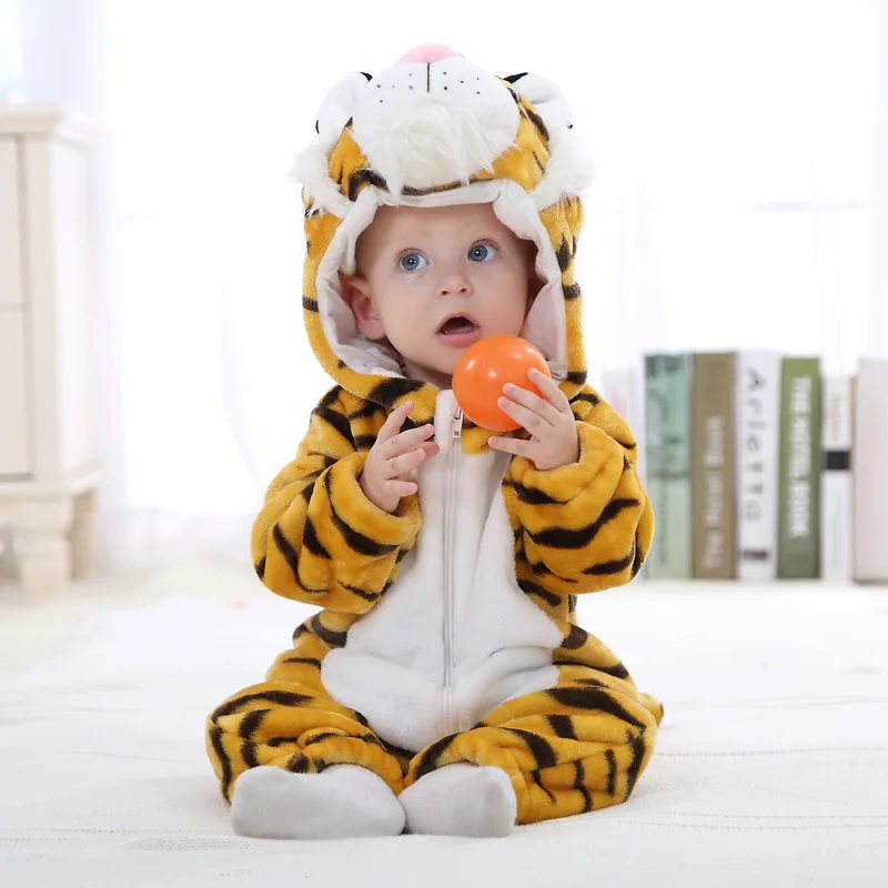 2019 Baby Rompers Clothes New Born Baby Cartoon Tiger Pajamas Warm Winter Animal Roupas De Bebe Recem Nascido
2019 Baby Rompers Clothes New Born Baby Cartoon Tiger Pajamas Warm Winter Animal Roupas De Bebe Recem Nascido