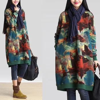 2016 women's spring personality print casual sweatshirt long-sleeve plus size 100% cotton basic shirt female loose shirt
2016 women's spring personality print casual sweatshirt long-sleeve plus size 100% cotton basic shirt female loose shirt