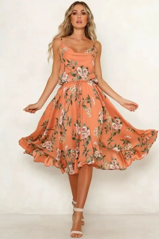 Women Summer Holiday Spaghetti Strap Floral Vintage Boho Evening Party Backless Beach Sexy Sundress Waisted Midi Dress
Women Summer Holiday Spaghetti Strap Floral Vintage Boho Evening Party Backless Beach Sexy Sundress Waisted Midi Dress