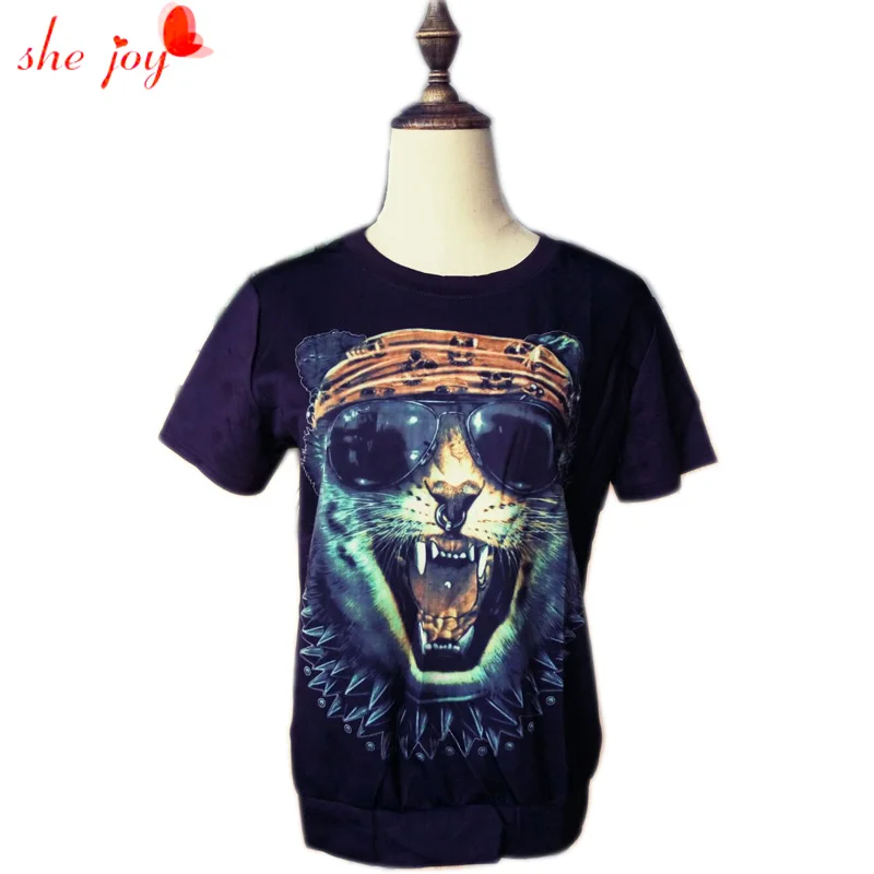 Novelty High Street T Shirts Women Hoodies Cool Lion Printed Summer Short Sleeve T-Shirts Femme Cheap Tops Clothings
Novelty High Street T Shirts Women Hoodies Cool Lion Printed Summer Short Sleeve T-Shirts Femme Cheap Tops Clothings