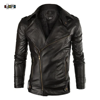 Idopy Men's Faux Leather Jackets PU Slim Fit Winter Autumn Label Collar Motorcycle Biker Coat Stand Collar Jacket For Male
Idopy Men's Faux Leather Jackets PU Slim Fit Winter Autumn Label Collar Motorcycle Biker Coat Stand Collar Jacket For Male