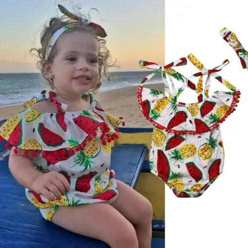 Lovely Baby Girl Fruit Romper Toddler Flower Off Shoulder Clothes Romper Playsuit Headband Outfit UK
Lovely Baby Girl Fruit Romper Toddler Flower Off Shoulder Clothes Romper Playsuit Headband Outfit UK