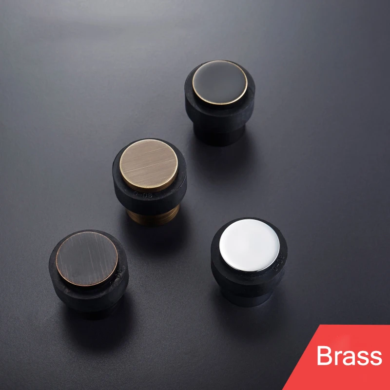 4 Colors Brass Door Stopper Modern Light Volume Door Stop with Black Rubber Interior Door touch
4 Colors Brass Door Stopper Modern Light Volume Door Stop with Black Rubber Interior Door touch