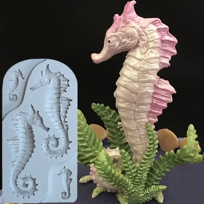 New Hippocampus/Sea Horse Silicone Mold Fondant Sugarcraft Cake Decorating Tools Chocolate Gumpaste Jelly Mold
New Hippocampus/Sea Horse Silicone Mold Fondant Sugarcraft Cake Decorating Tools Chocolate Gumpaste Jelly Mold