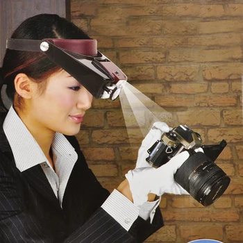 Hotsale Loupe Microscope Helmet Style Magnifier Glass Magnifying Glasses Lupas Con Luz LED lights Reading or Repair Use
Hotsale Loupe Microscope Helmet Style Magnifier Glass Magnifying Glasses Lupas Con Luz LED lights Reading or Repair Use