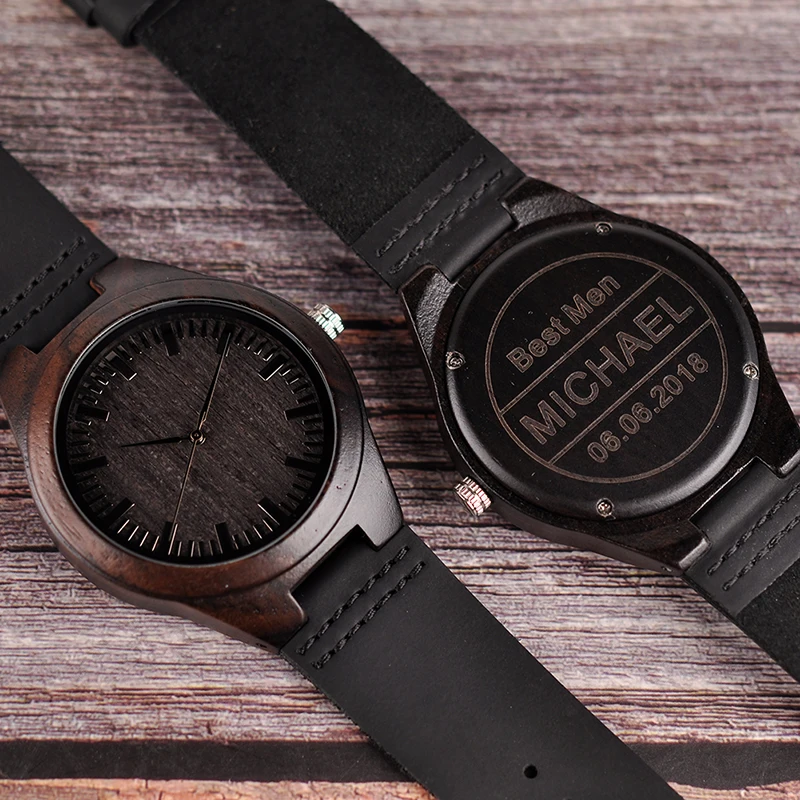 relogio masculino Engraved Wood Watches Groomsmen Personalized Watch Father's Gift Anniversary Gift for Men erkek kol saati
relogio masculino Engraved Wood Watches Groomsmen Personalized Watch Father's Gift Anniversary Gift for Men erkek kol saati