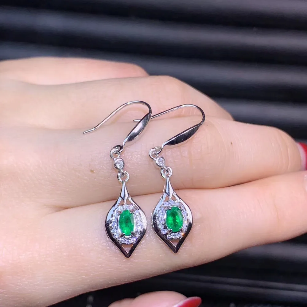 Classical water drop Natural green Emerald drop earrings 925 silver natural gemstone earrings women girl party gift jewelry
Classical water drop Natural green Emerald drop earrings 925 silver natural gemstone earrings women girl party gift jewelry