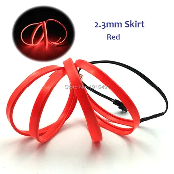 1Meter 2.3mm Skirt EL wire Set Car Decor Easy To Use Flexible DC-12V Inverter Neon LED Light Strip for Festival,Thanksgiving
1Meter 2.3mm Skirt EL wire Set Car Decor Easy To Use Flexible DC-12V Inverter Neon LED Light Strip for Festival,Thanksgiving