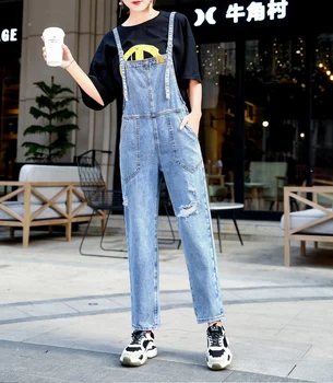 2019 Women Jeans Jumpsuit Female Wide Leg Rompers Casual Basic Denim PantsLarge Size Leisure Loose Fit Overalls Bib Jeans
2019 Women Jeans Jumpsuit Female Wide Leg Rompers Casual Basic Denim PantsLarge Size Leisure Loose Fit Overalls Bib Jeans