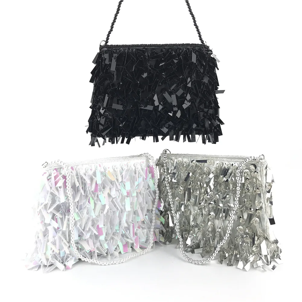 Evening Clutch Bags Handmade Beads Embroidered Sequins Chain Bag Summer Handbag Fashion Banquet Bags Women Bag
Evening Clutch Bags Handmade Beads Embroidered Sequins Chain Bag Summer Handbag Fashion Banquet Bags Women Bag