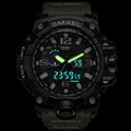 SMAEL Brand Men Sports Watches Dual Display Analog Digital LED Electronic Quartz Wristwatches Waterproof Swimming Military Watch