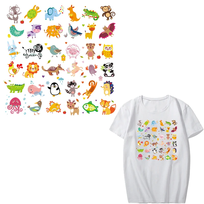 Cute Animal Patch Set Iron on Transfer Unicorn Lion Patches for Kids Clothing Applique Heat Transfer Vinyl Stickers on Clothes
Cute Animal Patch Set Iron on Transfer Unicorn Lion Patches for Kids Clothing Applique Heat Transfer Vinyl Stickers on Clothes