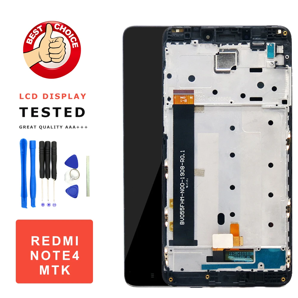 For Xiaomi Redmi Note 4 MTK Helio X20 Deca Core LCD Assembly Display Touch Screen With Frame for Xiaomi redmi Note 4 3G+32 4+64G
For Xiaomi Redmi Note 4 MTK Helio X20 Deca Core LCD Assembly Display Touch Screen With Frame for Xiaomi redmi Note 4 3G+32 4+64G