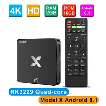 SCISHION Model X TV Box Android 8.1 RK3229 Quad-core 2GB/16GB 4K 2.4G/5G WiFi VP9 H.265 100M LAN Set-Top Box Smart Media Player
SCISHION Model X TV Box Android 8.1 RK3229 Quad-core 2GB/16GB 4K 2.4G/5G WiFi VP9 H.265 100M LAN Set-Top Box Smart Media Player