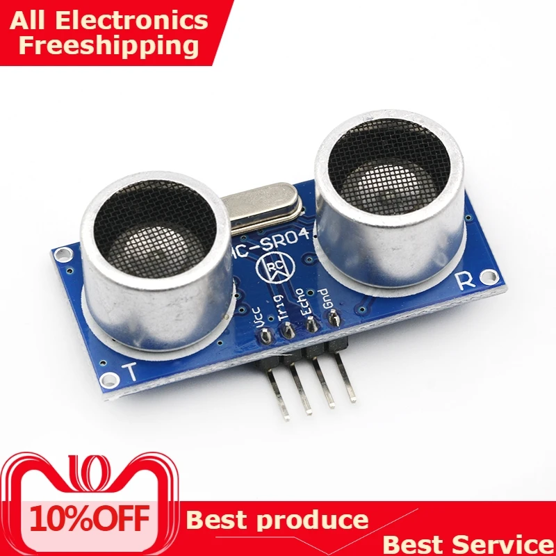 10PCS HC-SR04 to world Ultrasonic Wave Detector Ranging Module for arduino Distance Sensor
10PCS HC-SR04 to world Ultrasonic Wave Detector Ranging Module for arduino Distance Sensor