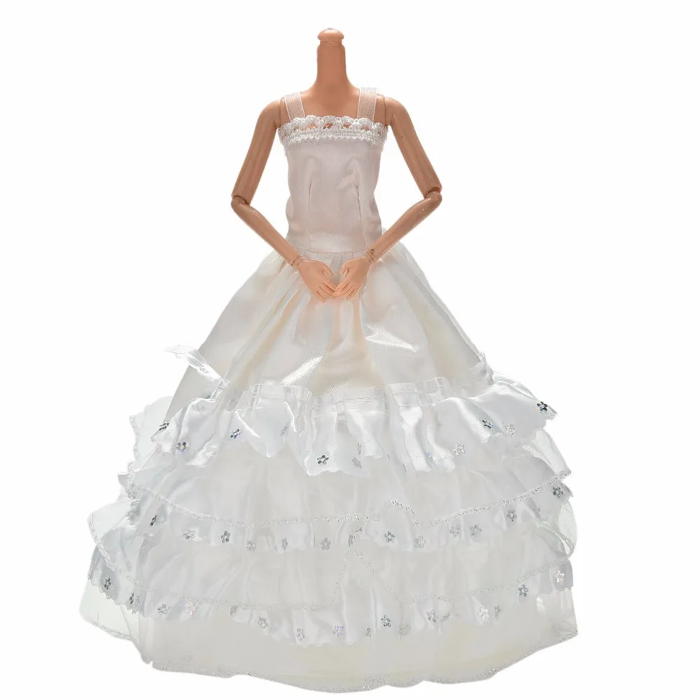 White Lace Flower Sequin Doll dress handmake wedding Dress Fashion Clothing Gown For doll Clothes kids girls gift
White Lace Flower Sequin Doll dress handmake wedding Dress Fashion Clothing Gown For doll Clothes kids girls gift