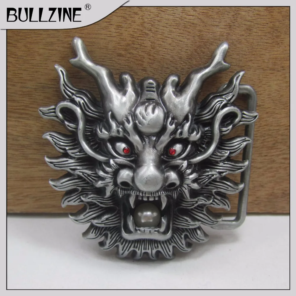 The Bullzine Dragon belt buckle with pewter finish FP-03371 suitable for 4cm width belt
The Bullzine Dragon belt buckle with pewter finish FP-03371 suitable for 4cm width belt