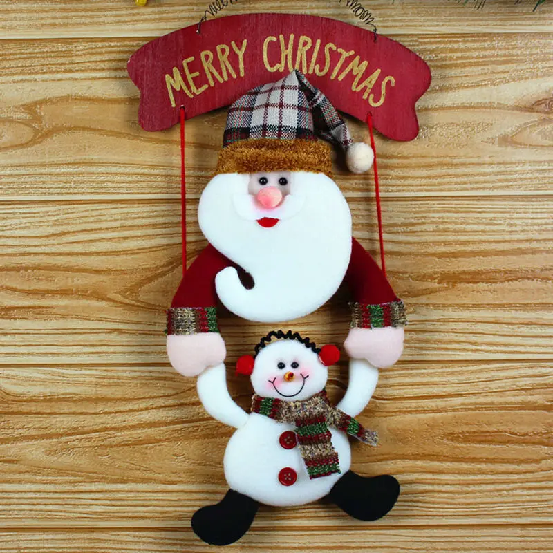 2019 diy christmas plush doll santa snowman pendants christmas