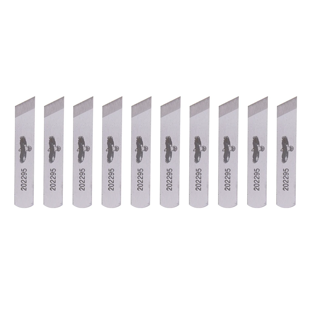 10Pcs Lower Knife Blade #202295 For Pegasus 4 Thread Overlock Sewing Machine