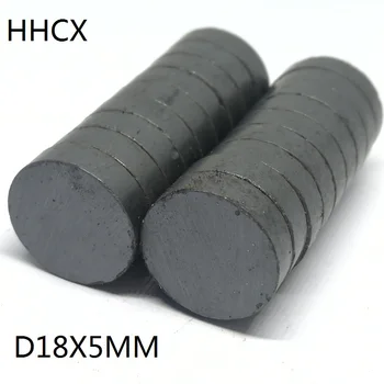 

50pcs/lot Y30 Disk Ferrite Magnet 18*5 mm Permanent magnet 18mm x 5mm Black Round Speaker 18x5 mm