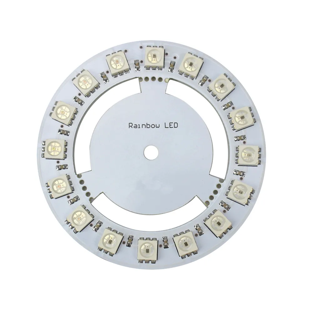 WS2812 16 Bits LEDs Built-in Full-color Drive Lamp WS2811 5050 RGB LED Ring Lamp Light with Integrated Drivers FC-102
WS2812 16 Bits LEDs Built-in Full-color Drive Lamp WS2811 5050 RGB LED Ring Lamp Light with Integrated Drivers FC-102