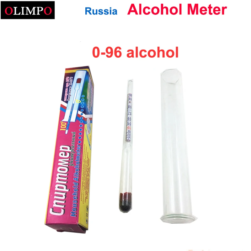 olimpo Alcohol meter Alcoholmeter for Vodka Whiskey Wine Hydrometer Tester Densitometer 0-96 Russia version household cylind
olimpo Alcohol meter Alcoholmeter for Vodka Whiskey Wine Hydrometer Tester Densitometer 0-96 Russia version household cylind