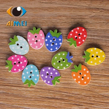 50pcs/lot Colorful Lovely Strawberry Painting Wooden Buttons For Children DIY Wooden Decoration For Clothing Sewing Buttons
50pcs/lot Colorful Lovely Strawberry Painting Wooden Buttons For Children DIY Wooden Decoration For Clothing Sewing Buttons