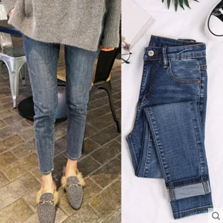 High quality elastic spring and autumn 2019 new jeans female nine pants Korean version of the thin skinny retro blue feet pants
High quality elastic spring and autumn 2019 new jeans female nine pants Korean version of the thin skinny retro blue feet pants