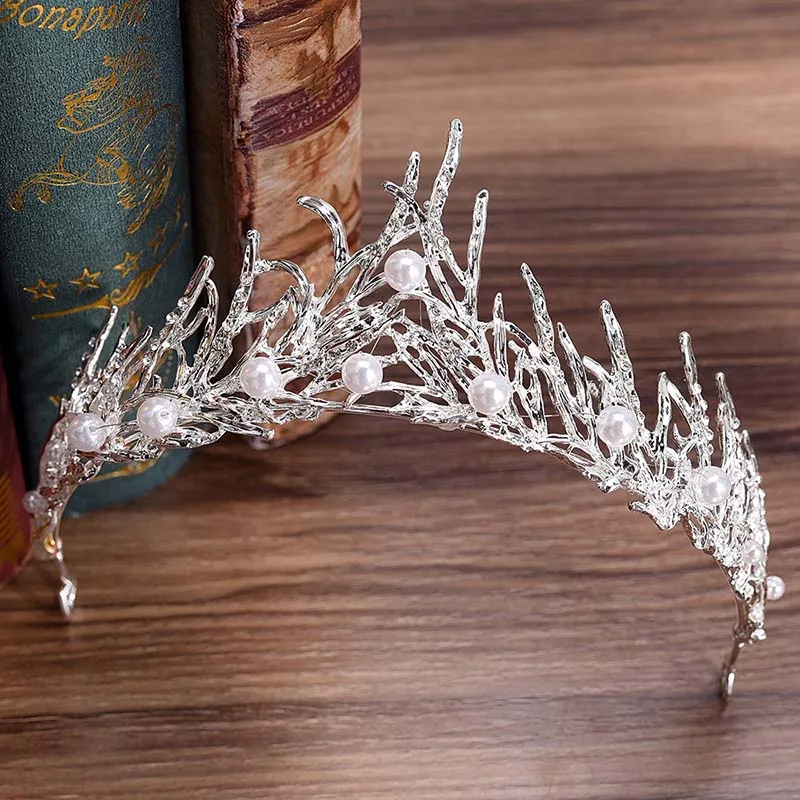 Baroque Silver Branches Handmade Tiaras and Crowns Bridal Hair Jewelry Headdress Noiva Diadem Women Bride Wedding Accessories LB
Baroque Silver Branches Handmade Tiaras and Crowns Bridal Hair Jewelry Headdress Noiva Diadem Women Bride Wedding Accessories LB