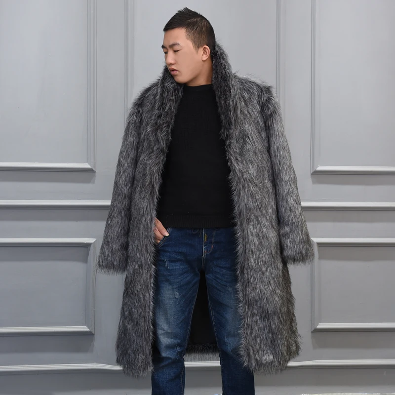 2019 Autumn winter new fur coat men long imitation fox fur coat European and American fur integrated windbreaker S-6XL
2019 Autumn winter new fur coat men long imitation fox fur coat European and American fur integrated windbreaker S-6XL