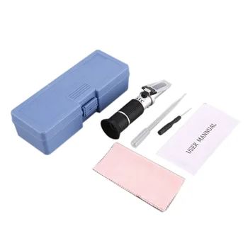 Handheld Refractometer 25-40% Sugar 0-25% Alcohol Concentration Optical Wine Content Meter Mini ATC Measuring Tester
Handheld Refractometer 25-40% Sugar 0-25% Alcohol Concentration Optical Wine Content Meter Mini ATC Measuring Tester